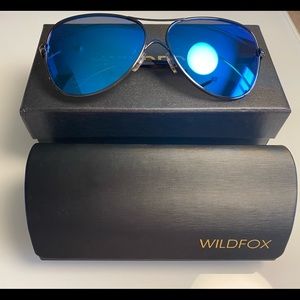 Wildfox Airfox Metal Aviator Sunglasses
